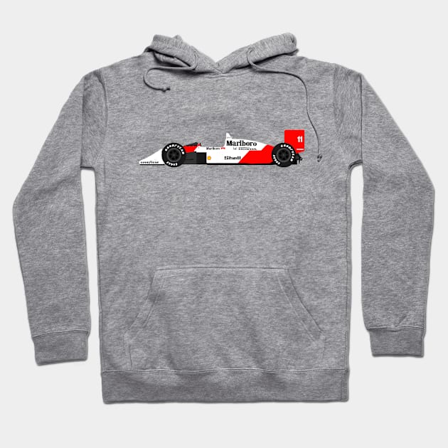 McLaren MP4/4 F1 Alain Prost Hoodie by s.elaaboudi@gmail.com